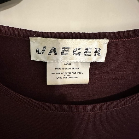 Jaeger Vintage Merino Wool Sweater-L - Picture 2 of 3